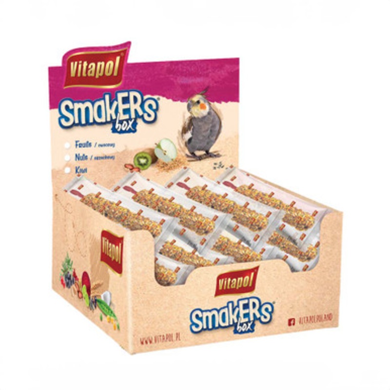 Box of 12 Vitapol Smakers Cockatiel Treat Sticks – Fruit