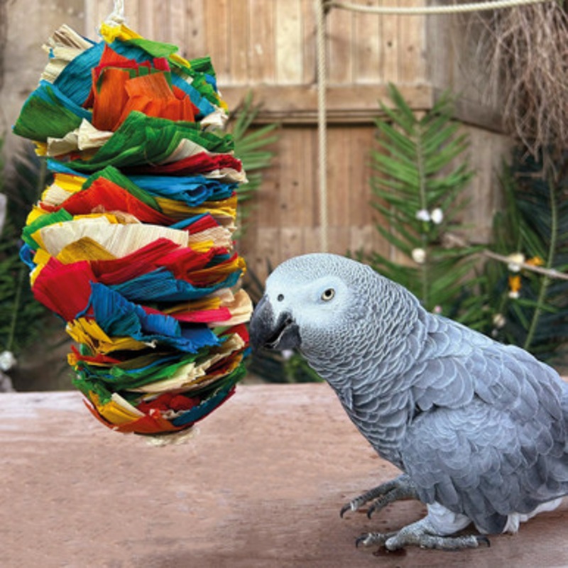 Corn Silk Cascade Parrot Toy – Large
