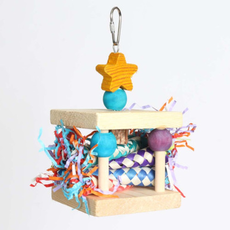 Cutie Cube Chewable Foraging Parrot Toy