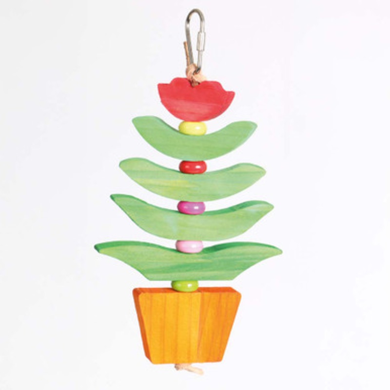 Fantastic Flower Chewable Wood Parrot Toy