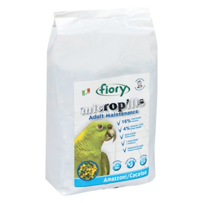 Fiory MicroPills Cold Pressed Pellets Amazon and Cockatoo Parrot Food 1.4kg