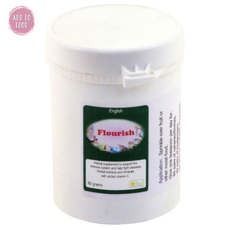 Flourish – 80g – Immune System Booster for Pet Birds