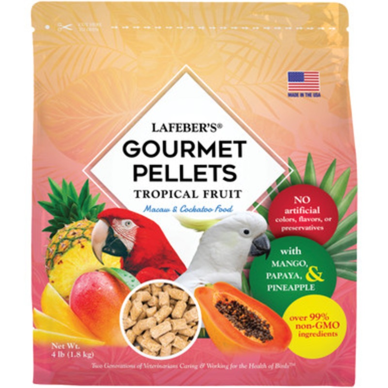 Lafeber Gourmet Pellets Tropical Fruit 1.8kg Complete Large Parrot Food