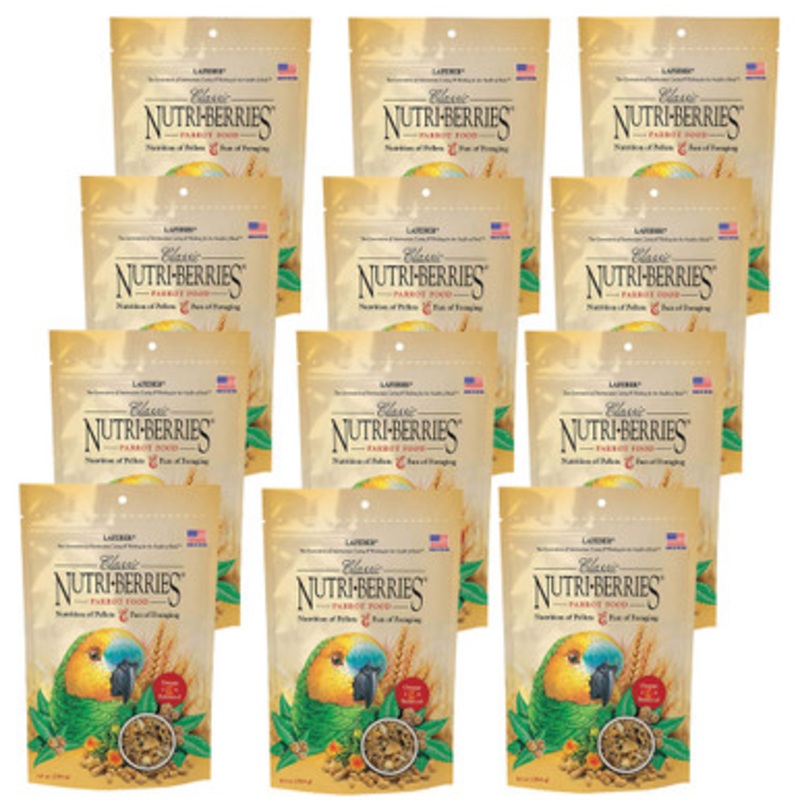 Lafeber NutriBerries Original Complete Parrot Food 284g – Case of 12