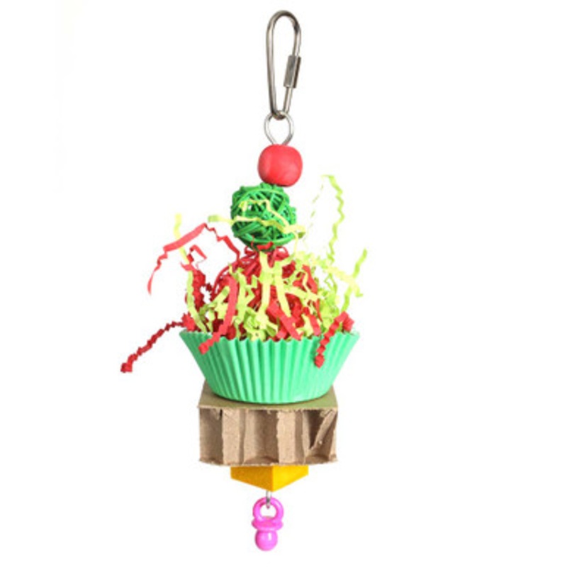 Merry Mince Pie Chewable Christmas Parrot Toy