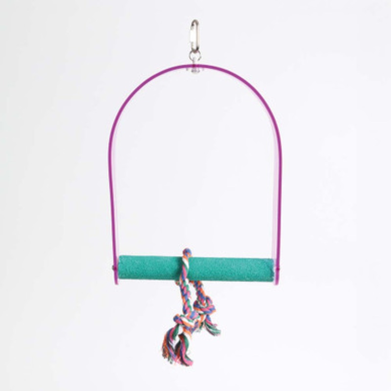 Nail Trimming Arch Swing Parrot Perch – Large