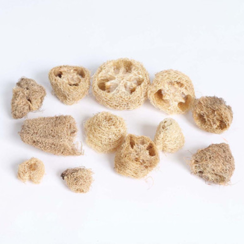 Natural Loofah Pieces Parrot Toy Making Parts
