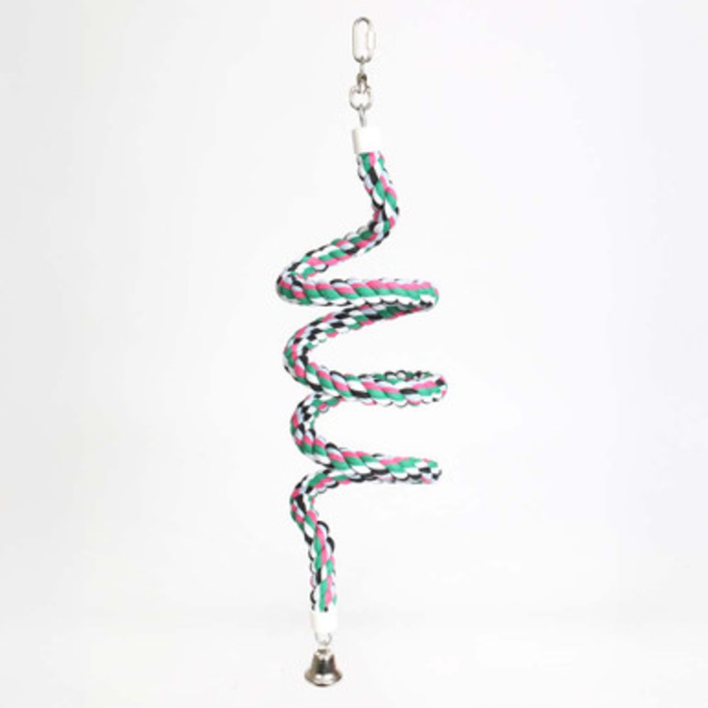 Parrot Boing – Cotton Spiral Bouncing Perch – Medium