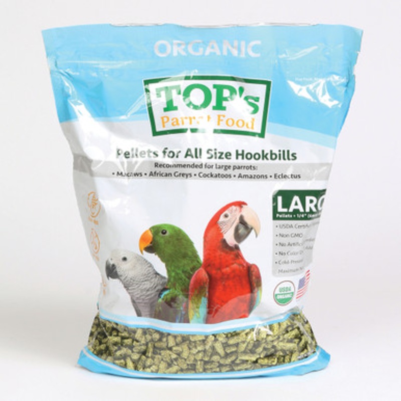 TOP’s Organic Parrot Food Large Pellets 1lb