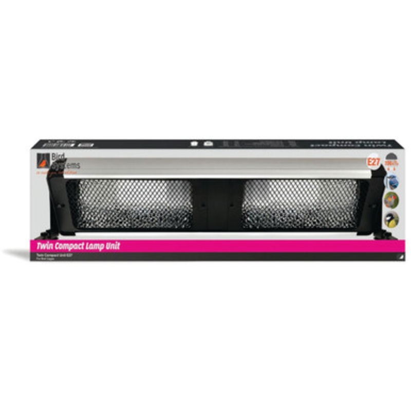 Bird Systems Compact UV Light Double Holder for Bird Cages