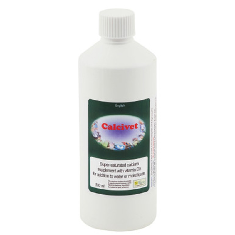 Calcivet 500ml Liquid Calcium and D3 Bird Supplement
