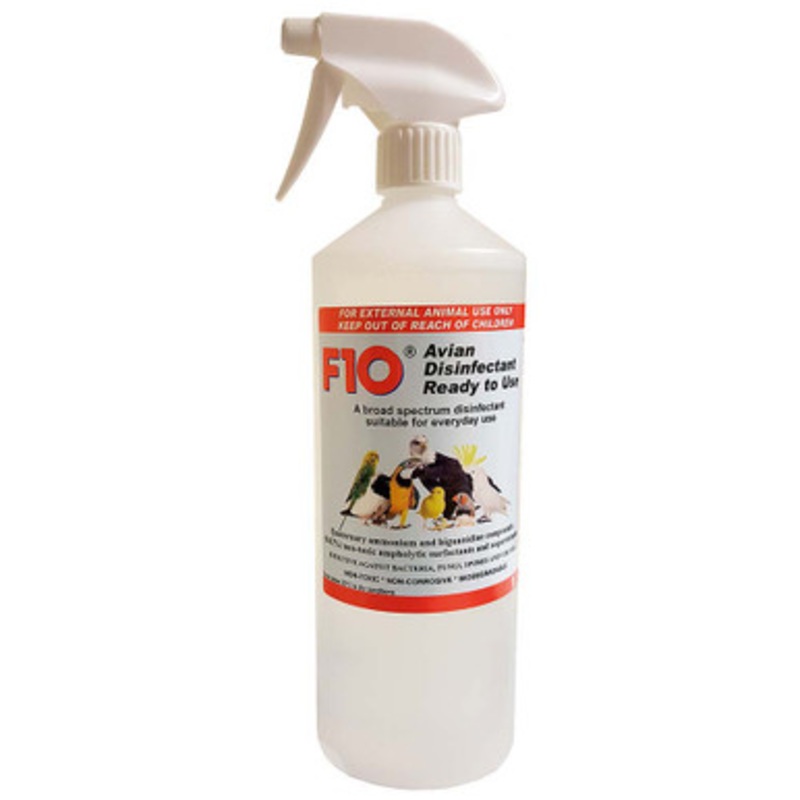 F10 Avian Disinfectant Ready to Use Spray 1 Litre – with Spray Top