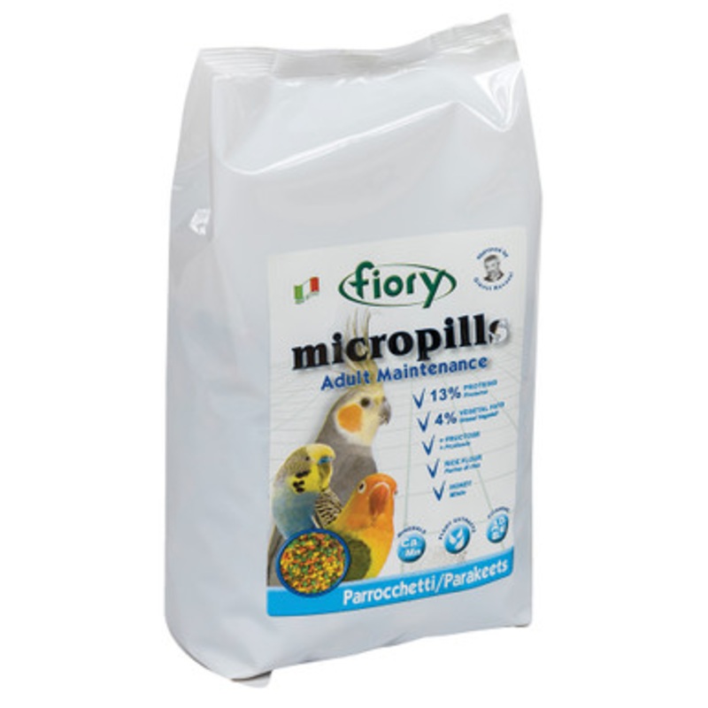 Fiory MicroPills Cold Pressed Pellets Cockatiel and Budgie Food 1.4kg
