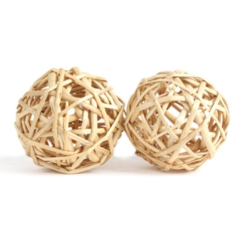 Giant Munch Ball Woven Willow Chew Parrot Toy Pack of 2