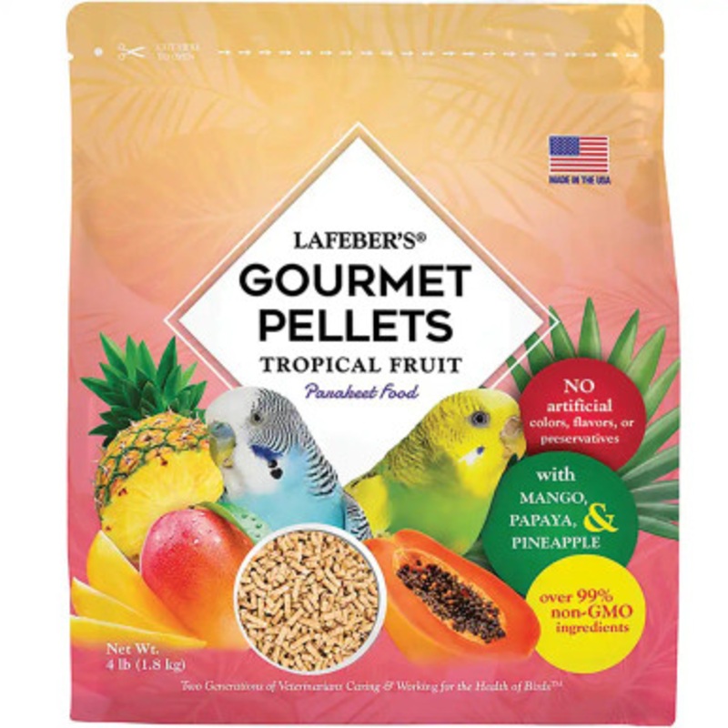 Lafeber Gourmet Pellets Tropical Fruit 1.81kg Complete Budgie Food