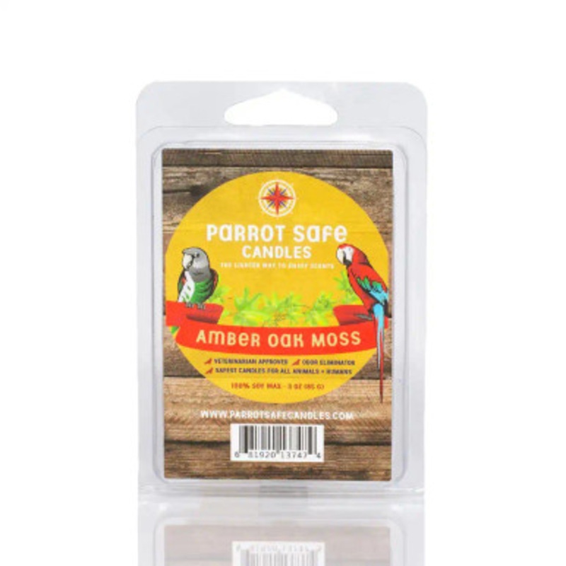Parrot Safe Wax Melts Amber Oak Moss Scented