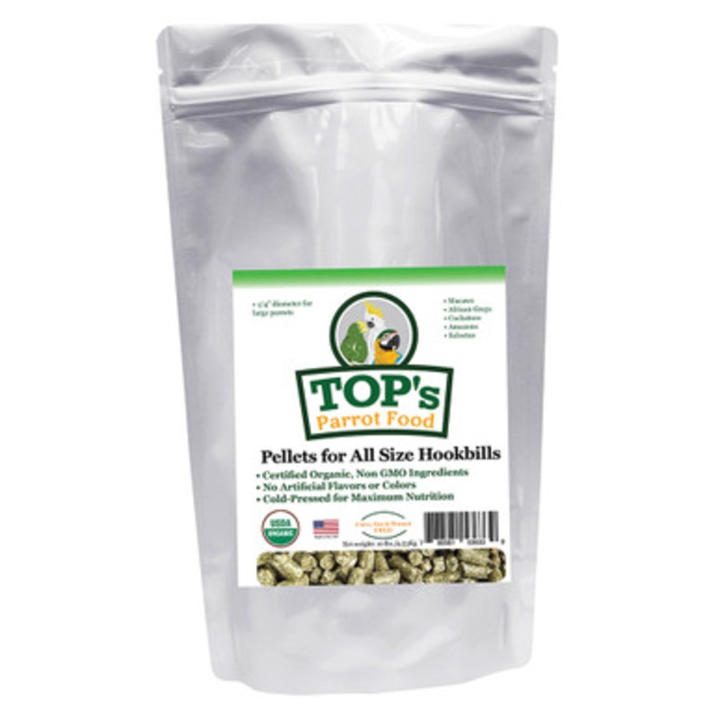TOP’s Organic Parrot Food Large Pellets 10lb