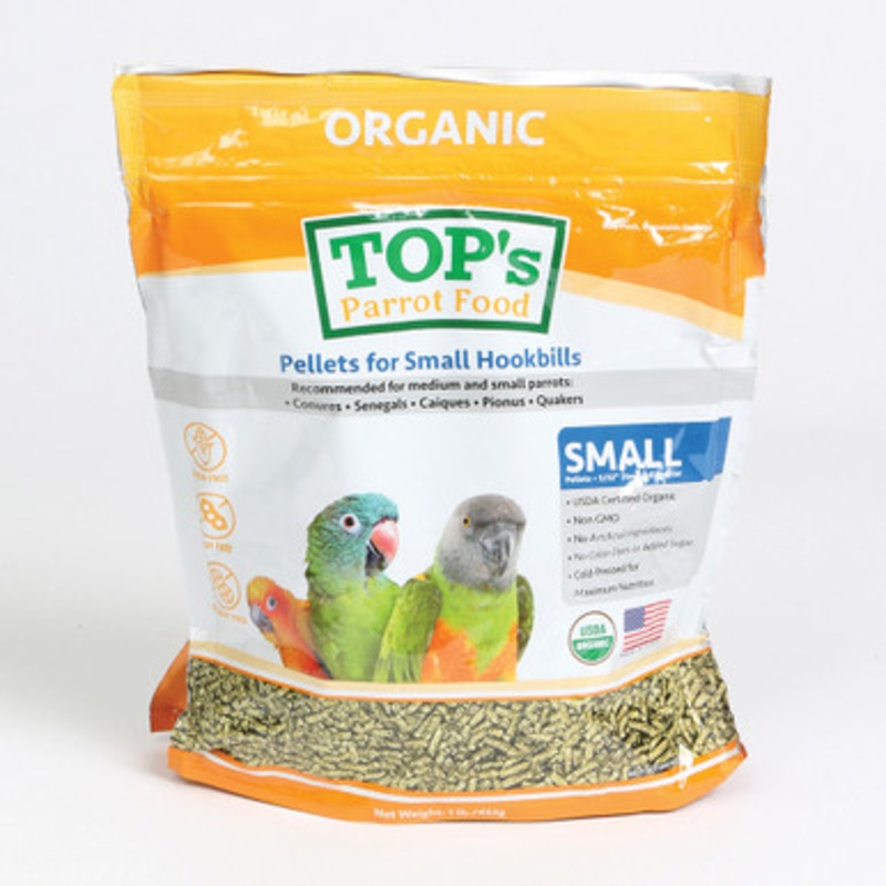 TOP`s Organic Parrot Food Small Pellets 1lb