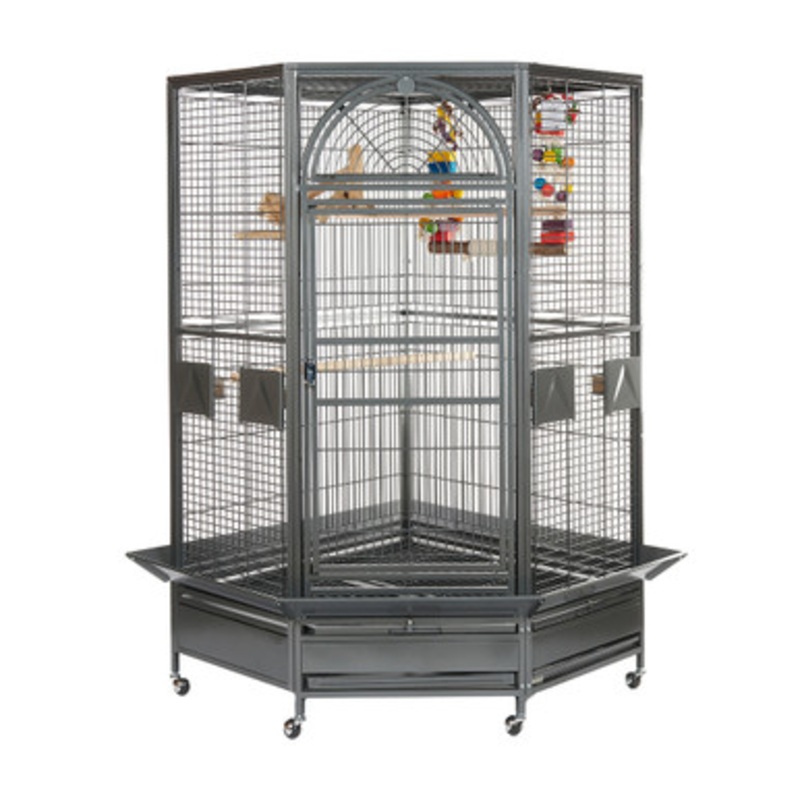 Toronto Corner Parrot Cage – Large – Antique