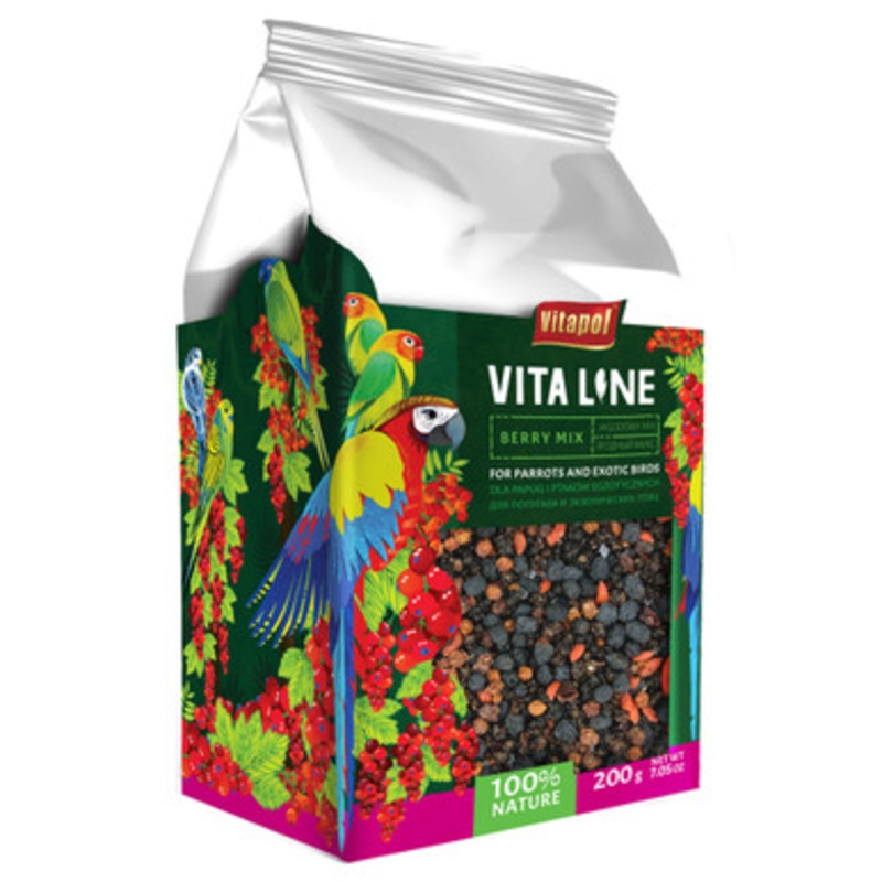 Vitapol Vita Line Berry Mix Parrot Treats 200g
