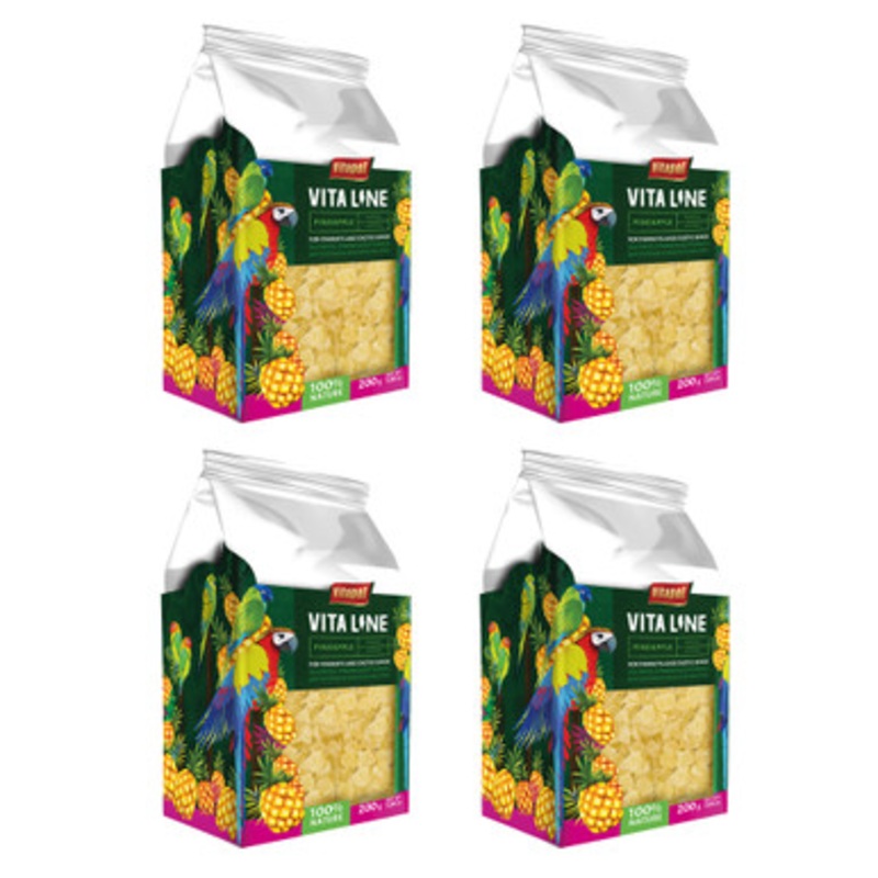 Vitapol Vita Line Pineapple Parrot Treats 200g – Case of 4