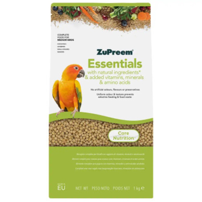 ZuPreem Essentials Natural Complete Cockatiel Food 1kg