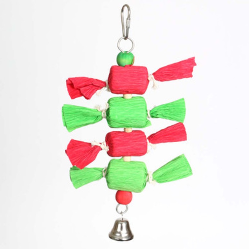 Christmas Cracker Stacker Festive Parrot Toy