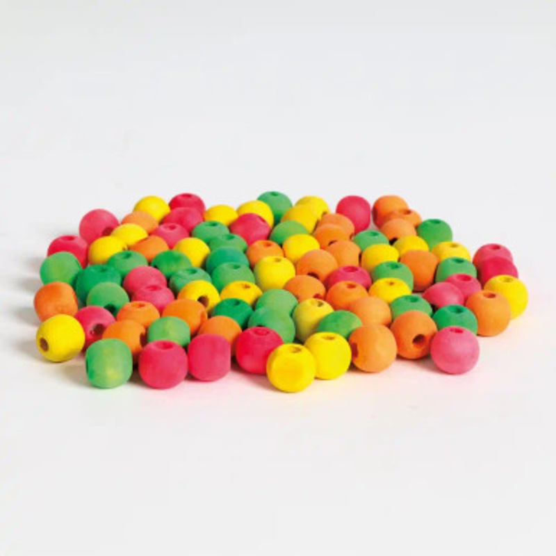 Colourful Wood Beads – 1/2 – Pack of 75