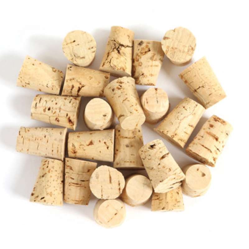 Pack of 24 Natural Cork Pieces Parrot Foot Toys