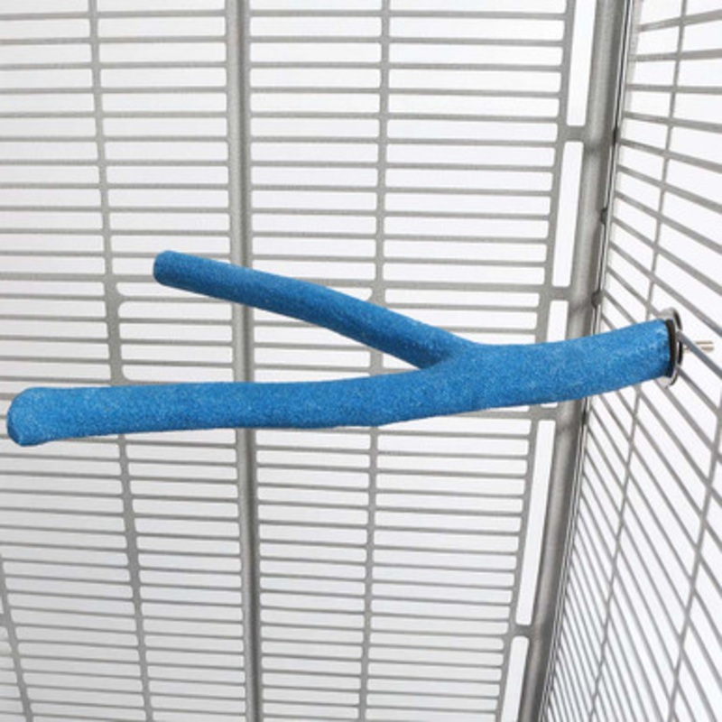 Sanded Nail Trimming Forked Parrot Perch Large