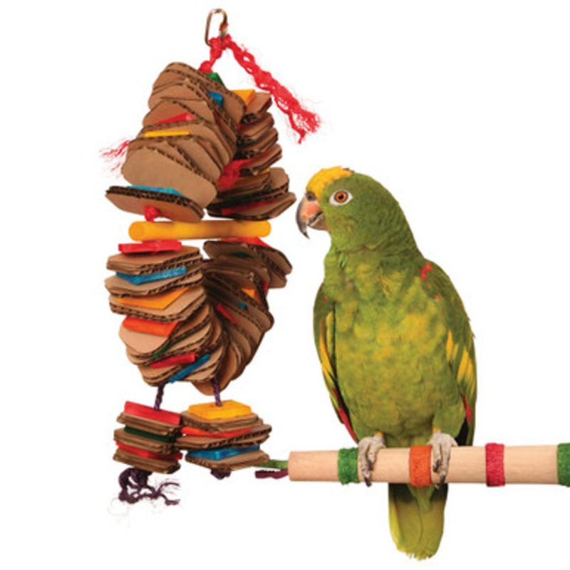 Shredding Coronet Parrot Toy – Medium