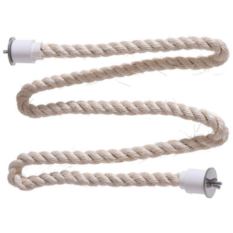 Sisal Rope Zig Zag Parrot Perch – Small