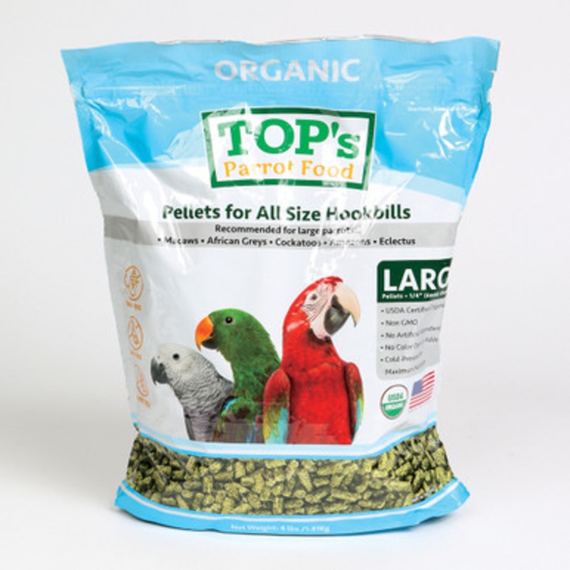 TOP’s Organic Parrot Food Large Pellets 4lb