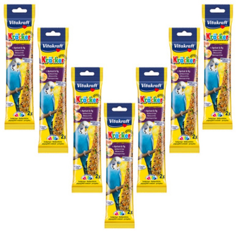 Vitakraft Budgie Treat Sticks Apricot and Fig Case of 7