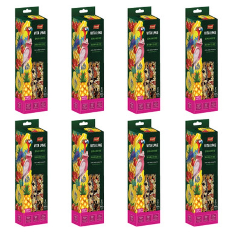 Vitapol Vitaline Twinpack Smaker Parrot Treat Stick Tropical Paradise Case of 8