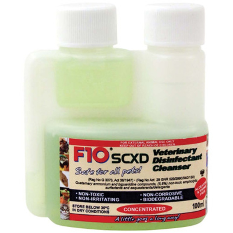 F10 SCXD Veterinary Disinfectant Cleanser 100ml