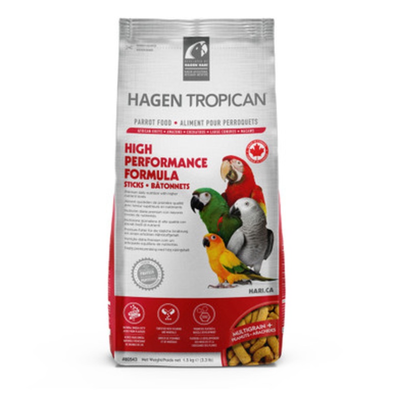 Hari Hagen Tropican High Performance Formula Sticks Parrot Food 1.5kg