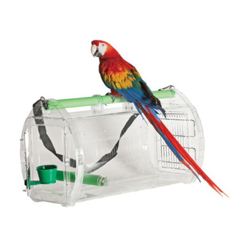 Large Perch and Go Acrylic Parrot Carrier
