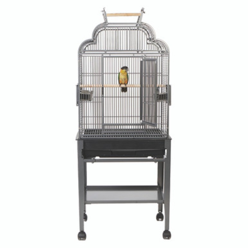 Peru Top Opening Parrot Cage with Stand – Antique