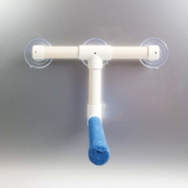 Sanded Nail Trimming Shower Perch for Parrots – Medium