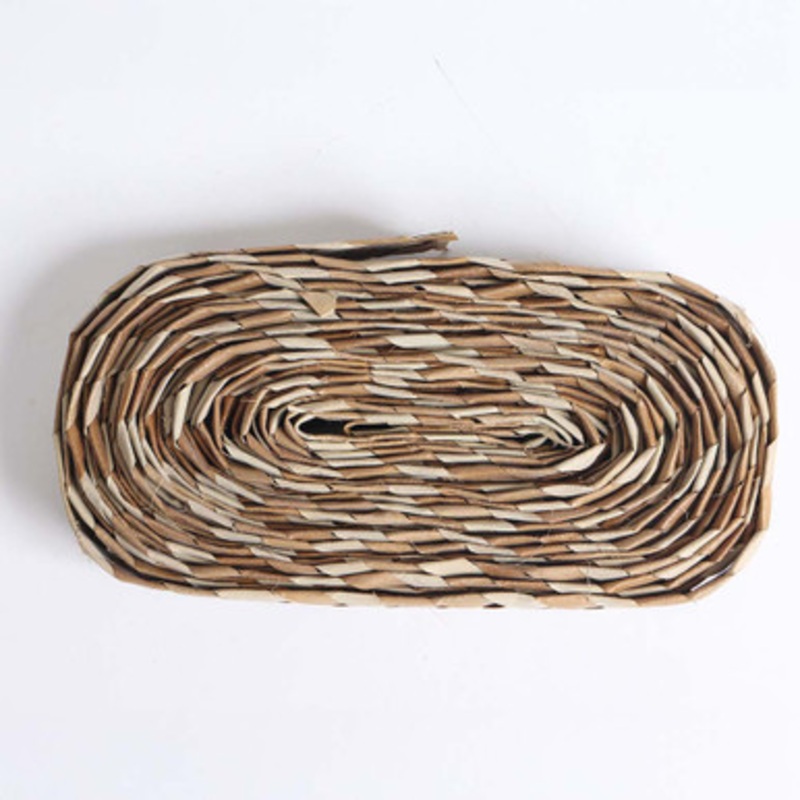 Shredders Natural Woven Palm Leaf Ribbon Parrot Toy Straight