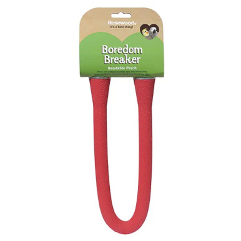 Textured Rubber Bendable Parrot Perch Large