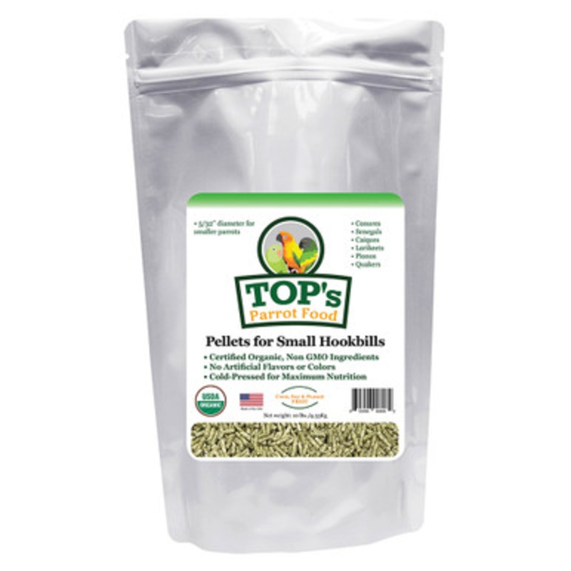 TOP’s Organic Parrot Food Small Pellets 10lb