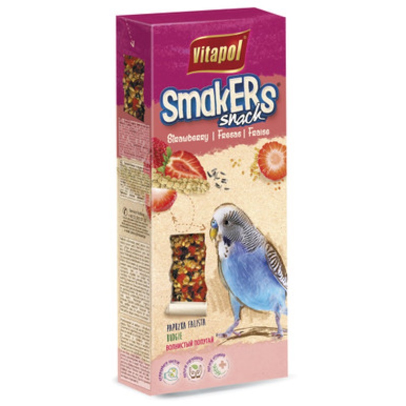Vitapol Budgie Sticks Twinpack – Strawberry