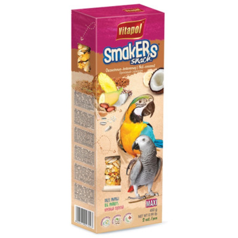 Vitapol Maxi Parrot Sticks Twinpack – Nut & Coconut
