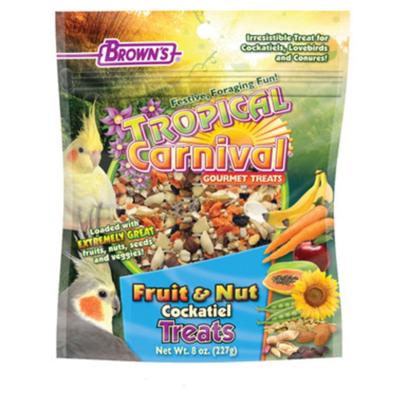 Brown’s Fruit & Nut Carnival Small Parrot Treat Mix – 227g