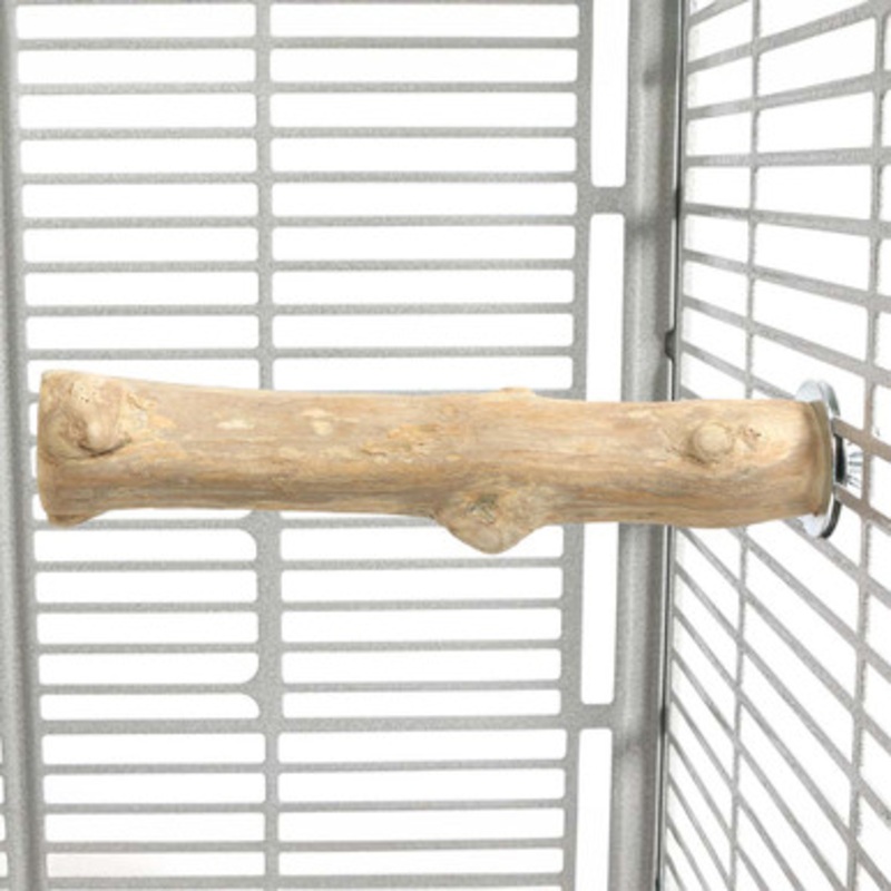 Coffee Wood Straight Parrot Perch Small