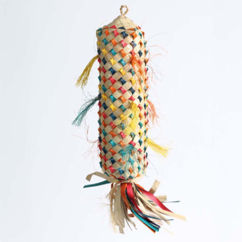 Coloured Pinata Spiked Palm Leaf Shredding Parrot Toy XLarge
