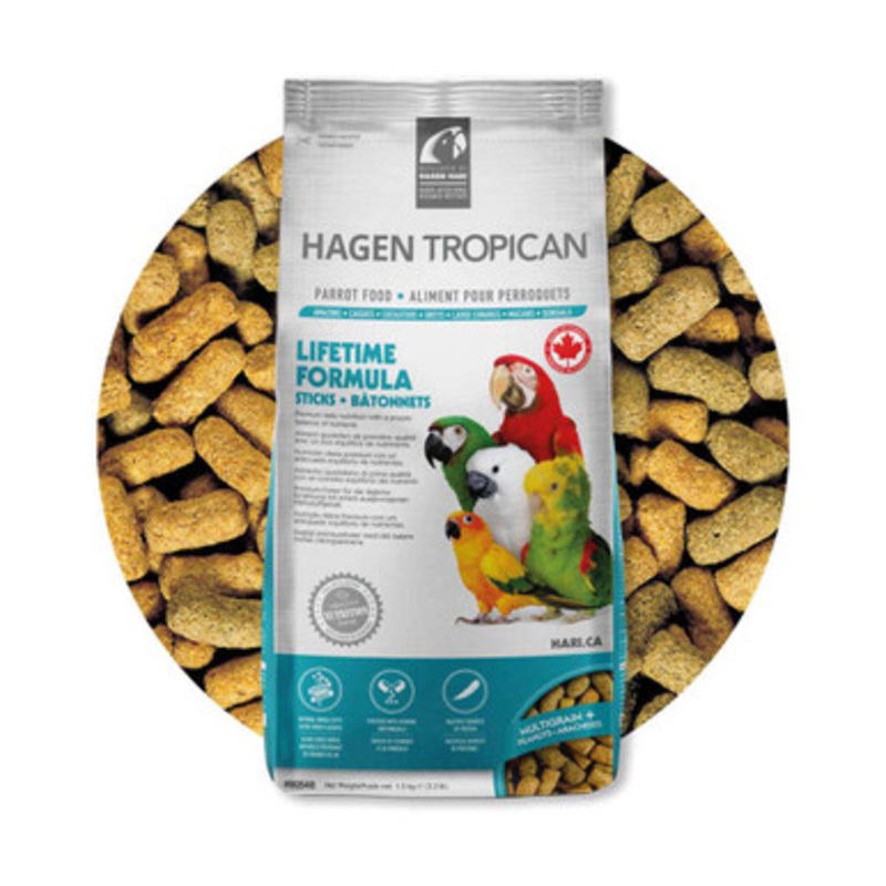 Hari Hagen Tropican Lifetime Formula Sticks Parrot Food 1.5kg
