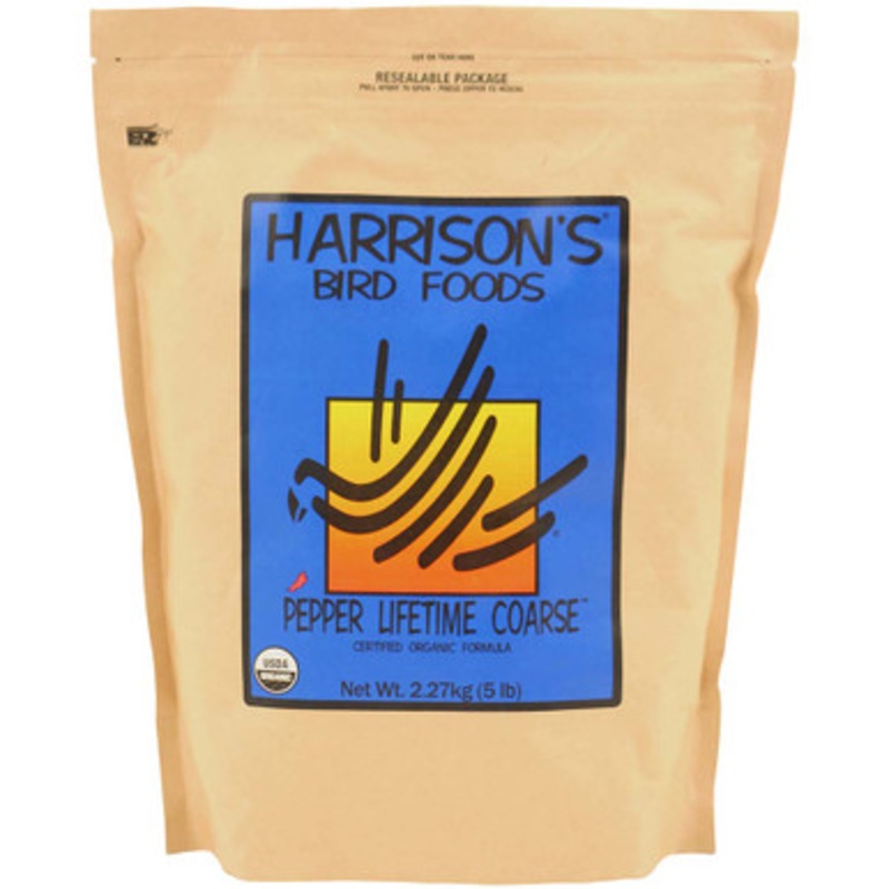 Harrison’s Pepper Lifetime Coarse 5lb Complete Parrot Diet